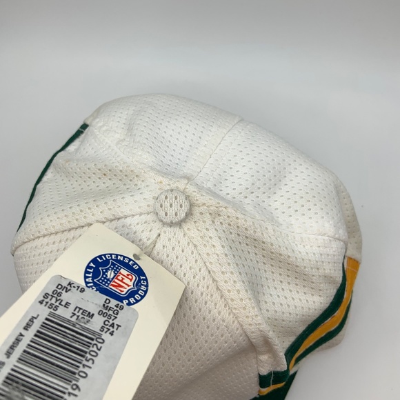 Vintage 90s Team NFL Green Bay Packers G Logo Striped Snapback Hat WITH TAGS! - Picture 11 of 15
